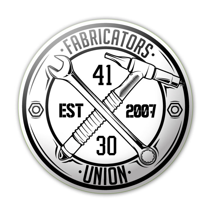 Fabricators Union Tee (White/Black)