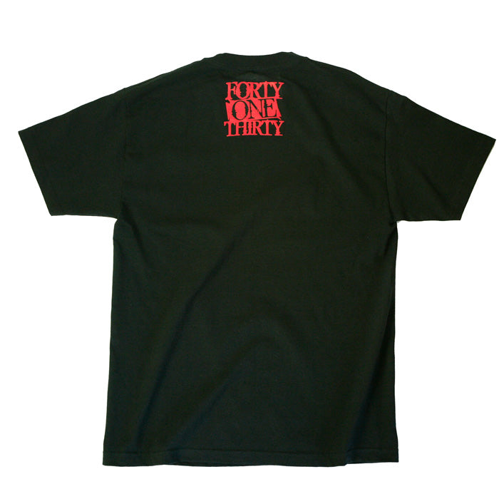 Grooved Tee (Black/Red)