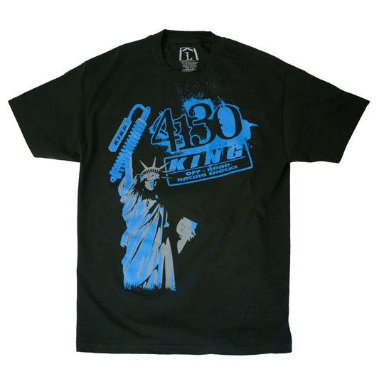 4130/King Lady Liberty Tee (Black/Blue)